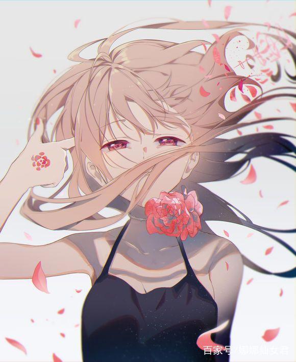 二次元女生炫酷头像壁纸，淡蓝色的季风，吹走了最孤单的青春