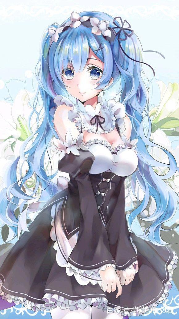 二次元女生炫酷头像壁纸，淡蓝色的季风，吹走了最孤单的青春