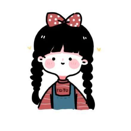 微信头像：无脸人、小女孩简约卡通头像！