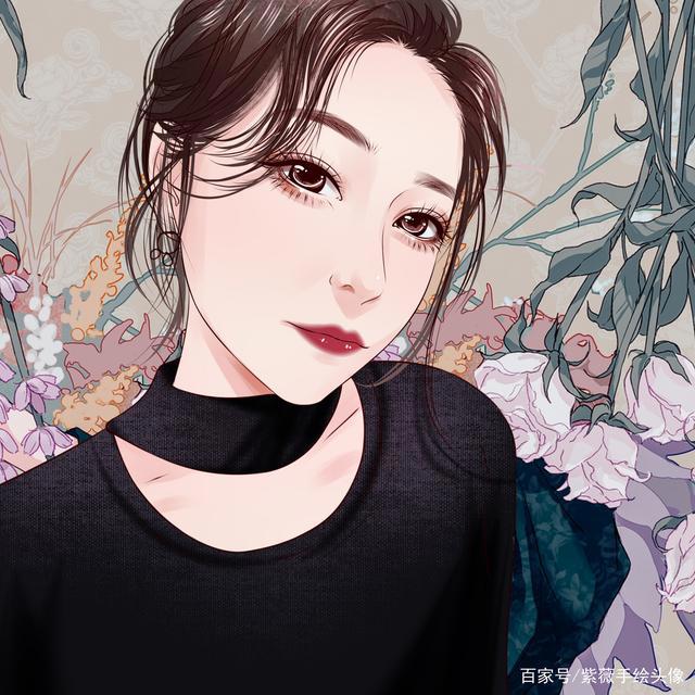 女生动漫手绘头像，绘出你的美丽人生，喜欢吗？