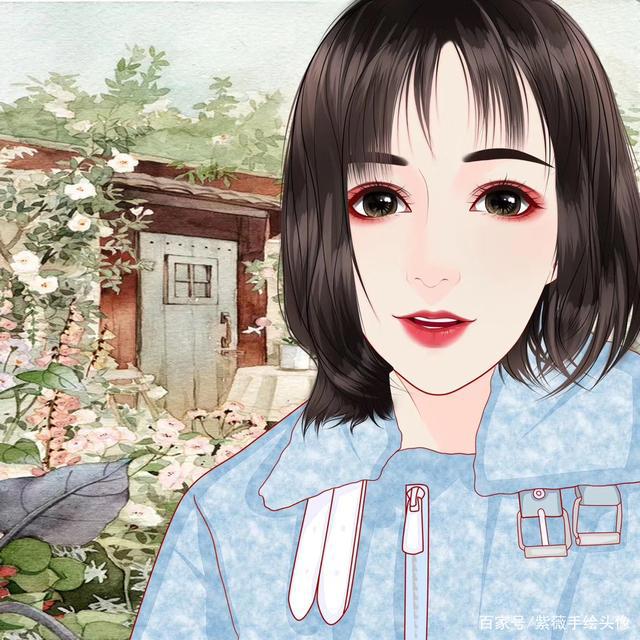 女生动漫手绘头像，绘出你的美丽人生，喜欢吗？