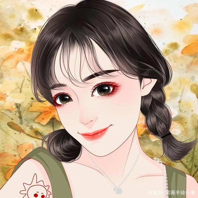 女生动漫手绘头像，绘出你的美丽人生，喜欢吗？