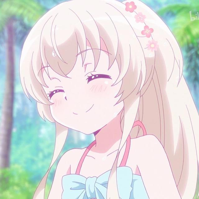 可爱动漫女生头像：我的眼睛很好看，因为眼睛里面都是你