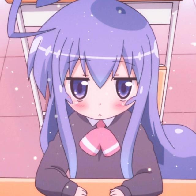 可爱动漫女生头像：我的眼睛很好看，因为眼睛里面都是你