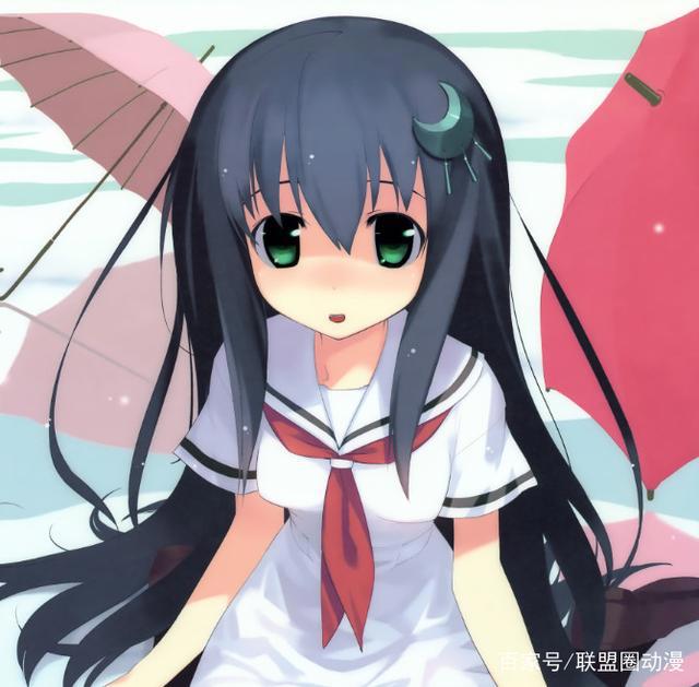 动漫头像：可爱女生系列，花丛中的蝴蝶，百合花中的蓓蕾！