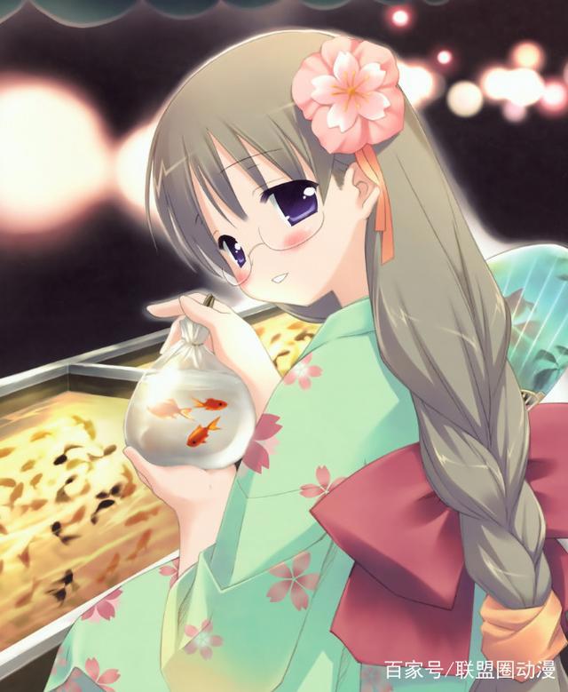 动漫头像：可爱女生系列，花丛中的蝴蝶，百合花中的蓓蕾！