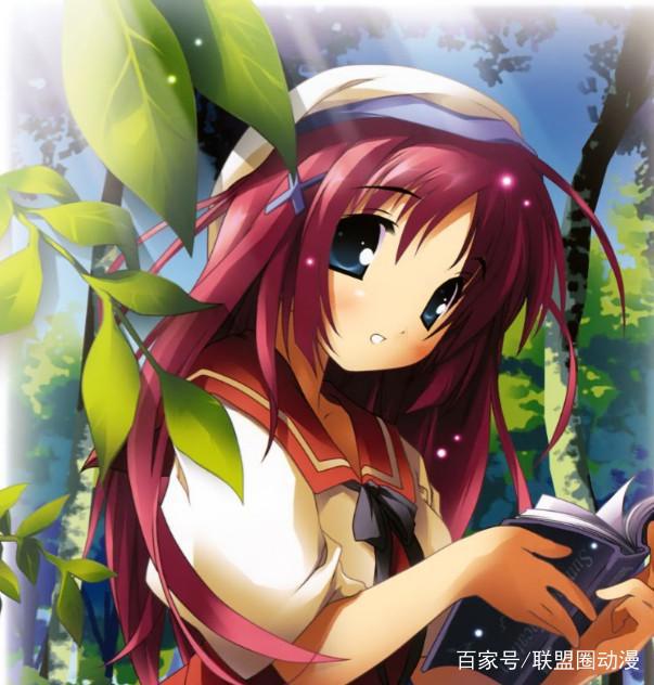 动漫头像：可爱女生系列，花丛中的蝴蝶，百合花中的蓓蕾！