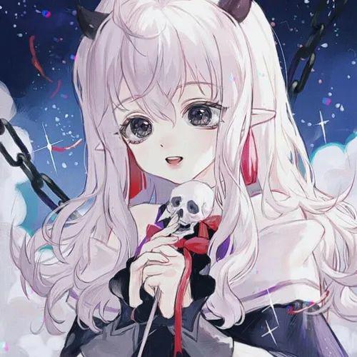藏匿星空的温柔动漫女生头像