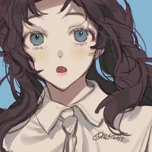 藏匿星空的温柔动漫女生头像