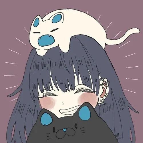 藏匿星空的温柔动漫女生头像