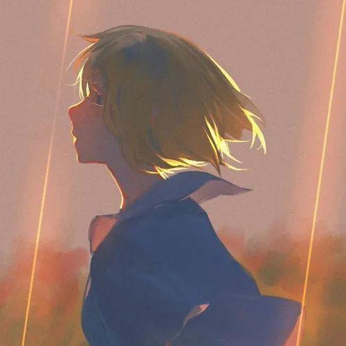 藏匿星空的温柔动漫女生头像