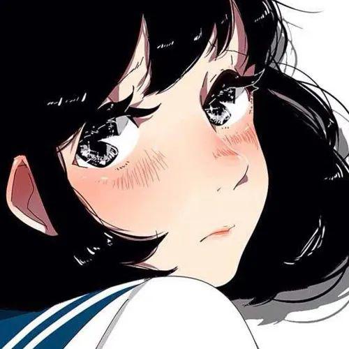 藏匿星空的温柔动漫女生头像