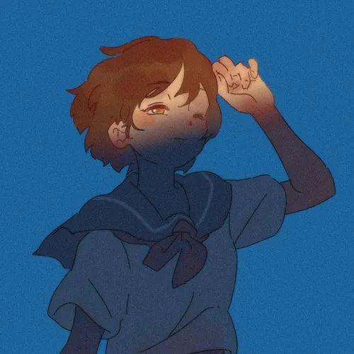 藏匿星空的温柔动漫女生头像