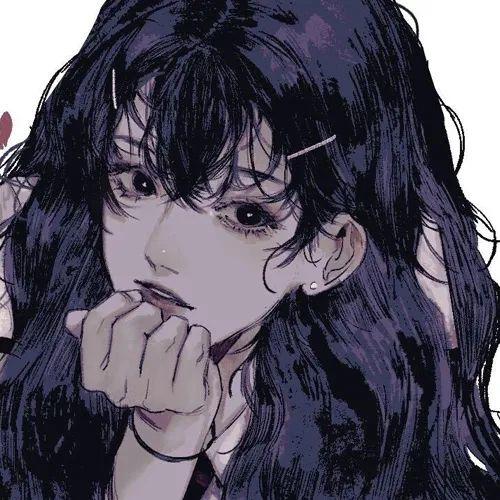 藏匿星空的温柔动漫女生头像