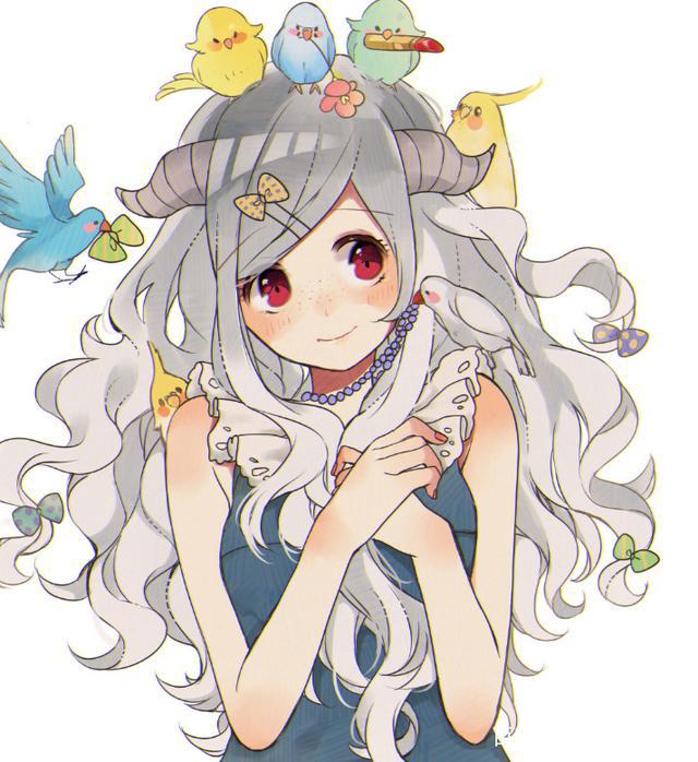 动漫头像：活泼开朗的女生，一个笑容就能让人心情舒畅！