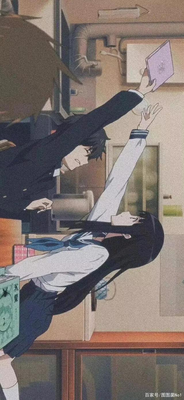 可爱动漫情侣女生头像手机壁纸背景图表情包超好看