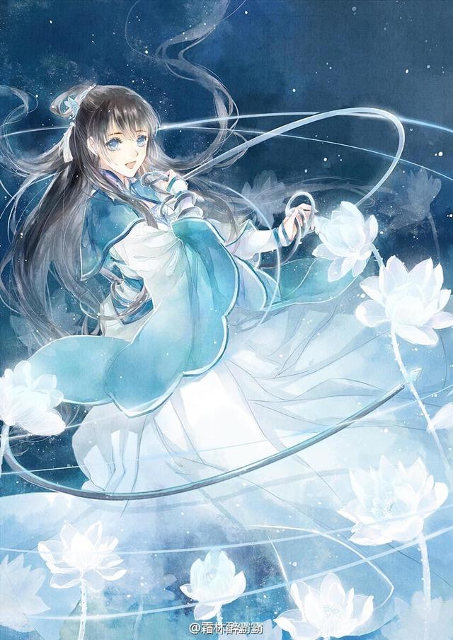 唯美古风二次元动漫女生头像：情不敢至深，恐大梦一场！