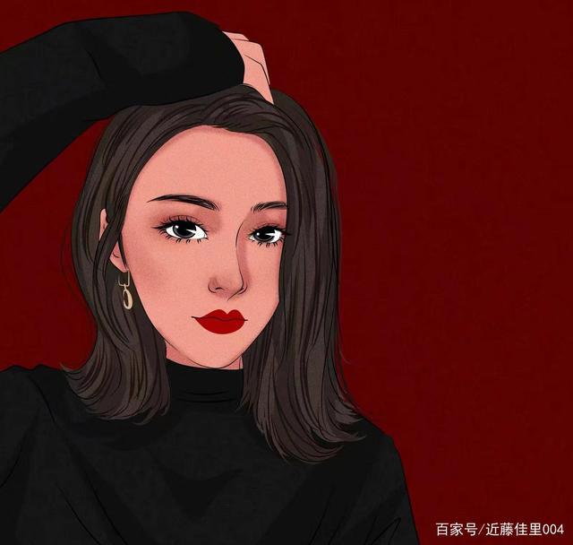 最新手绘头像女生动漫单人微信头像。