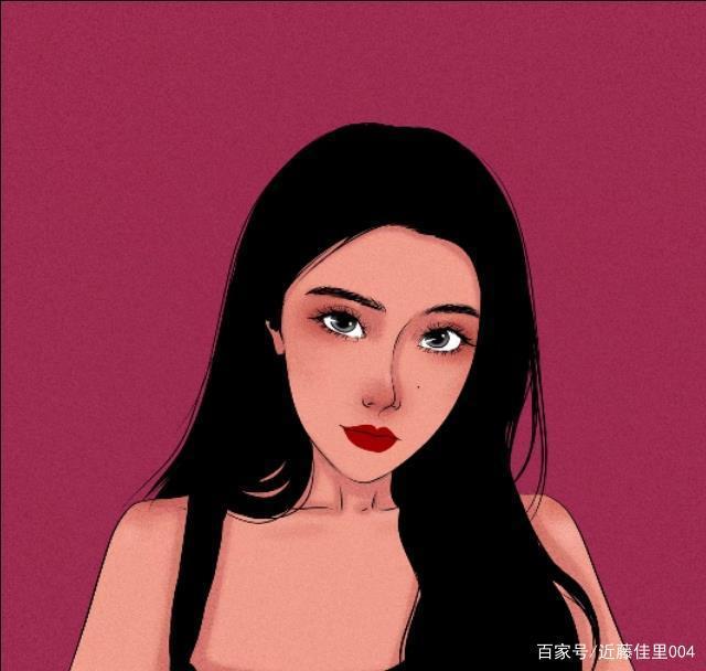 最新手绘头像女生动漫单人微信头像。