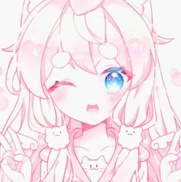 动漫头像：害羞女生系列，听说这类女生不太会表达自己心里的话！