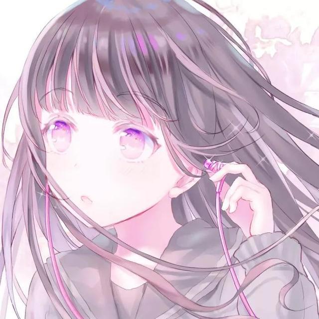 动漫卡通女生头：自从离开你，我早已习惯一个人从午夜到清晨！