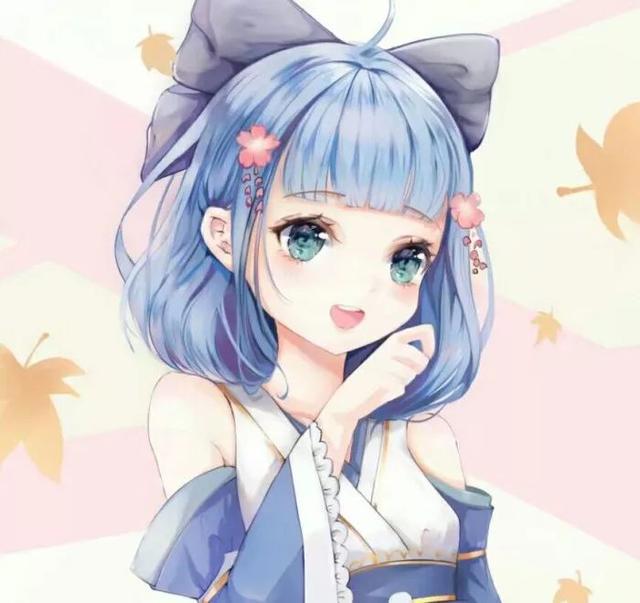 动漫卡通女生头：自从离开你，我早已习惯一个人从午夜到清晨！