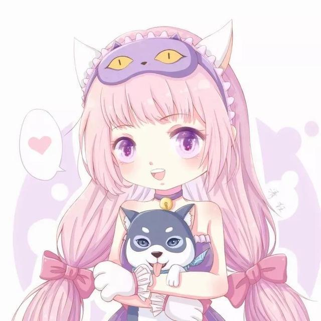 动漫卡通女生头：自从离开你，我早已习惯一个人从午夜到清晨！