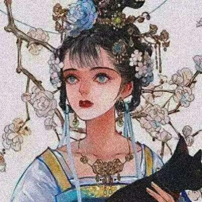 古风动漫女生头像&绕过江山错落，才发现你是人间星火