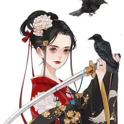 古风动漫女生头像&绕过江山错落，才发现你是人间星火