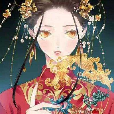 古风动漫女生头像&绕过江山错落，才发现你是人间星火