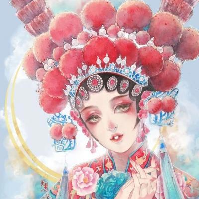 古风动漫女生头像&绕过江山错落，才发现你是人间星火