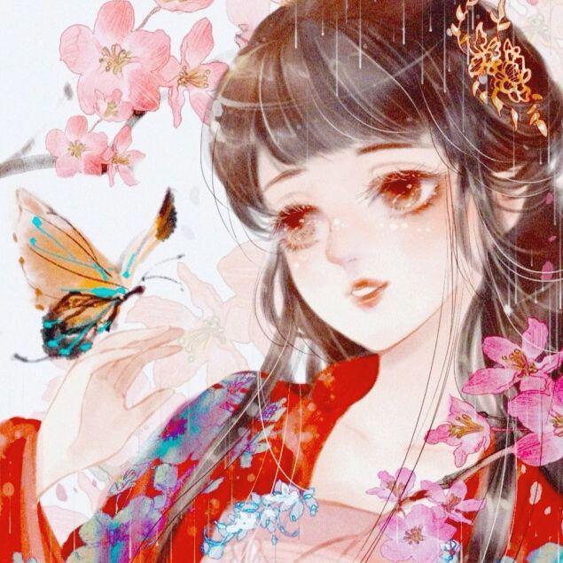 古风动漫女生头像&绕过江山错落，才发现你是人间星火