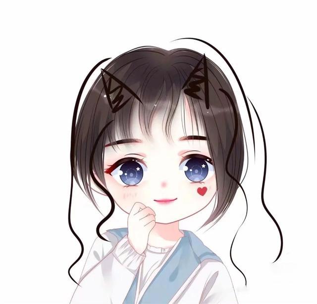 可爱又时尚的漫画风格女生微信头像！