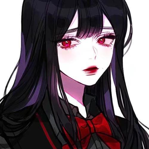 动漫头像：暗黑系女生头像