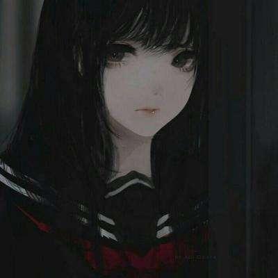 动漫头像:暗黑系女生头像