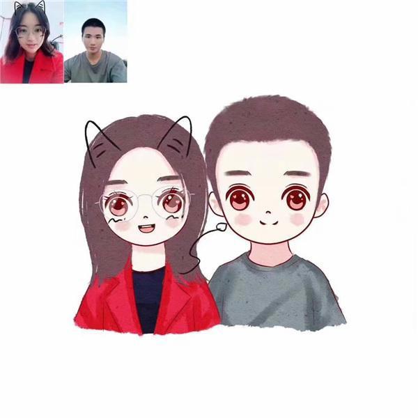 手绘头像女可爱卡通简单大眼睛卡通手绘动漫女生头像手绘头像女