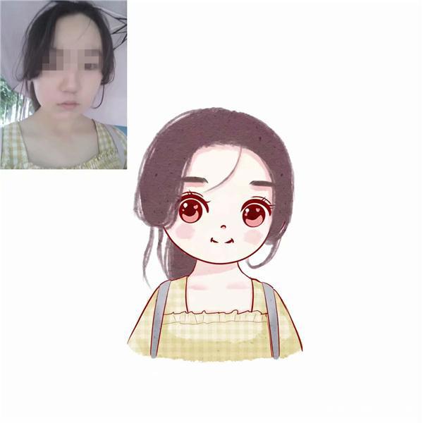 手绘头像女可爱卡通简单大眼睛卡通手绘动漫女生头像手绘头像女