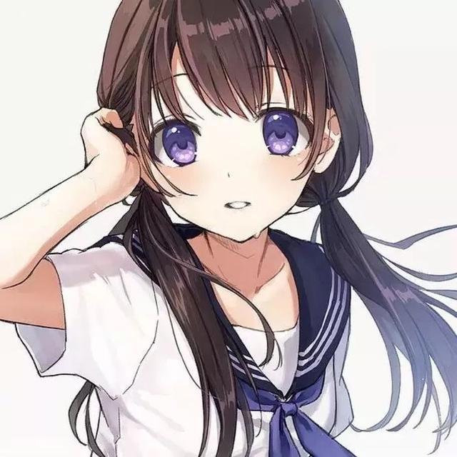 青春美少女动漫头像，女生可爱萌，没有人不辛苦，只是有人不喊疼