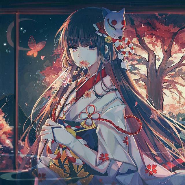 超可爱二次元动漫女生头像，回忆，是与往事最美丽的重逢！