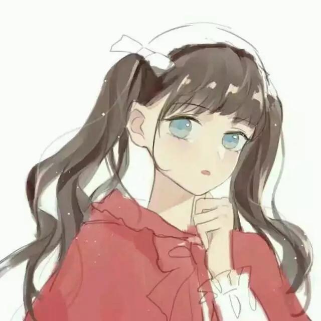 超可爱二次元动漫女生头像，爱得越深，越容易泪流到天边！