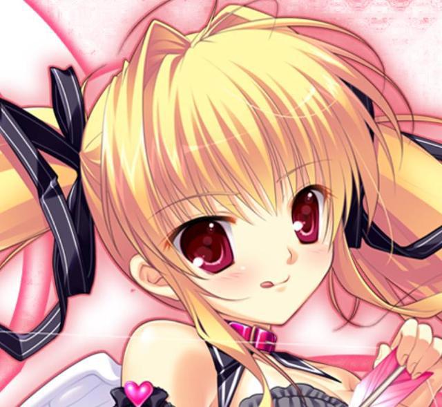 二次元动漫头像：金色头发美少女，你喜欢长发的还是短发的呢？