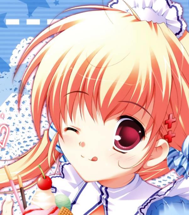 二次元动漫头像：金色头发美少女，你喜欢长发的还是短发的呢？