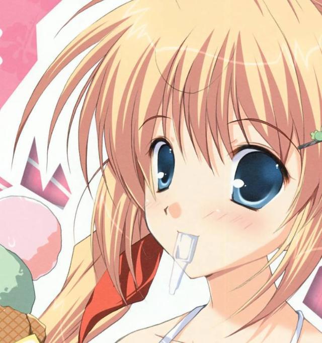 二次元动漫头像：金色头发美少女，你喜欢长发的还是短发的呢？