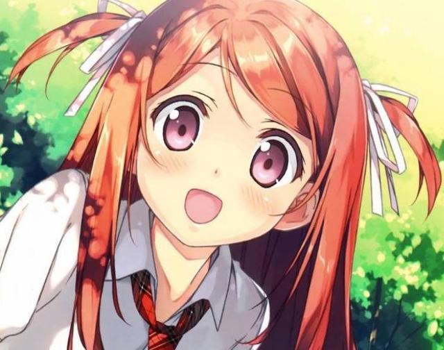 动漫头像：活泼开朗的美少女，对未来充满了信心！