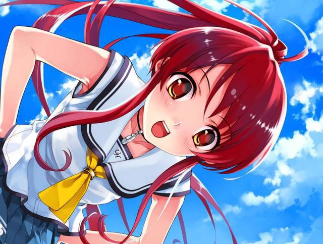 动漫头像：校服系列，身穿漂亮校服的可爱女生！