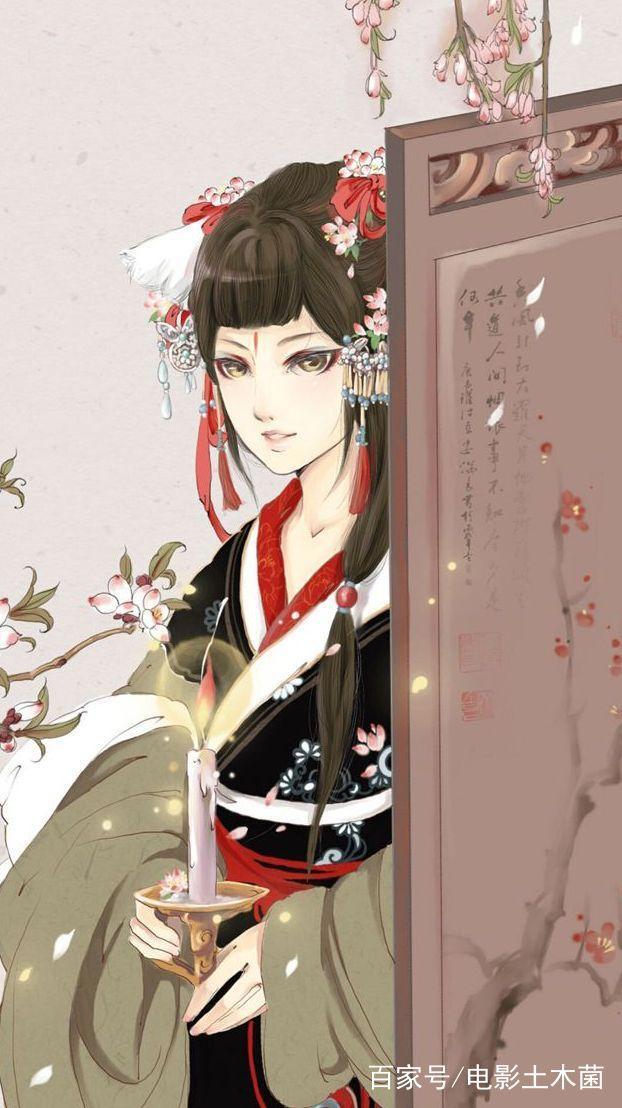 古风二次元女生动漫头像：白发戴花君莫笑，岁月从不败美人