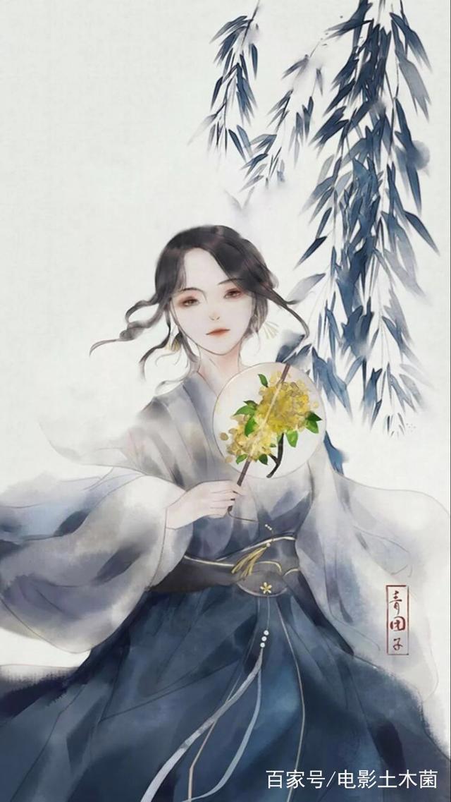 古风二次元女生动漫头像：白发戴花君莫笑，岁月从不败美人