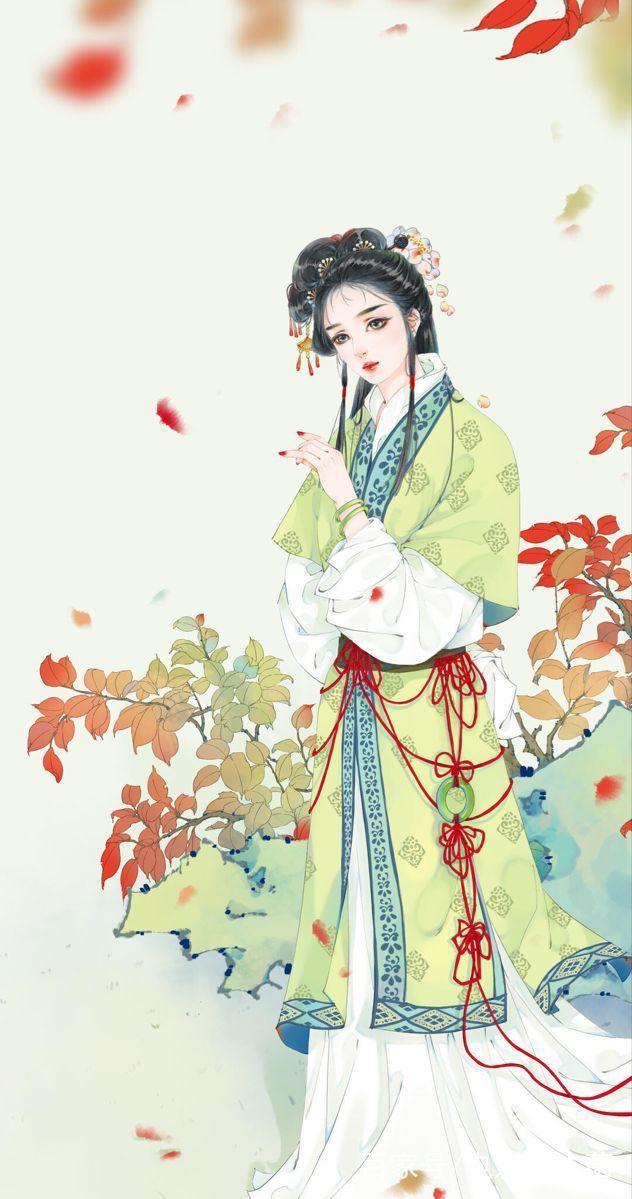 古风二次元女生动漫头像：白发戴花君莫笑，岁月从不败美人