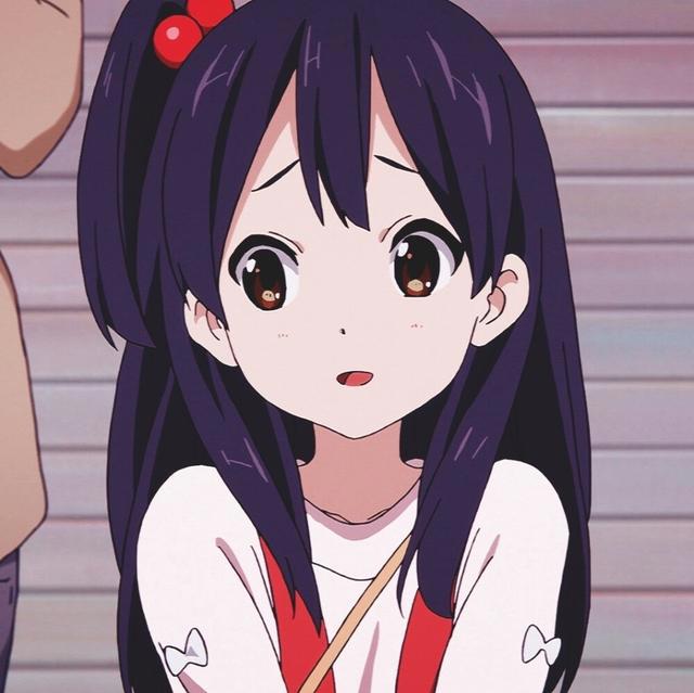 动漫女生头像丨晚霞给予迟来的憧憬，在远方等你