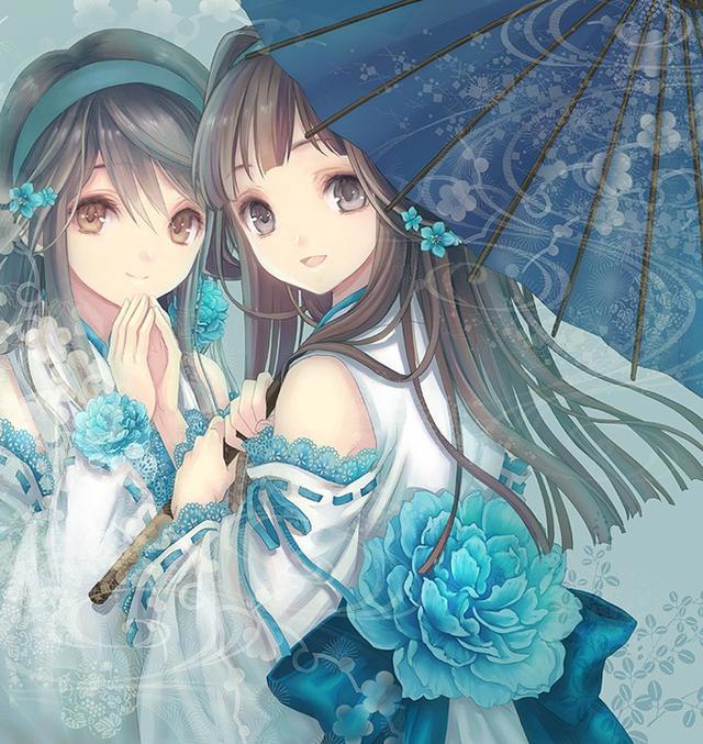 动漫头像：乖巧可爱的女生，笑起来的样子真好看！